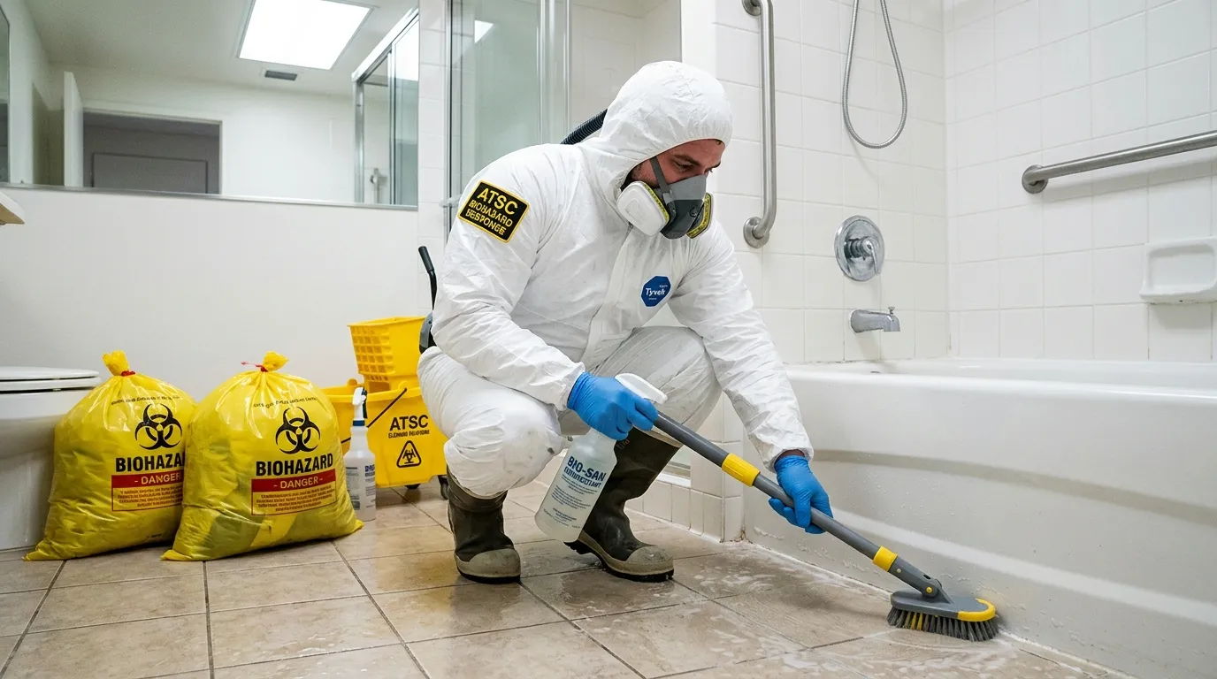 Decontamination equipment deployed for Blood Cleanup in Pompano Beach Highlands